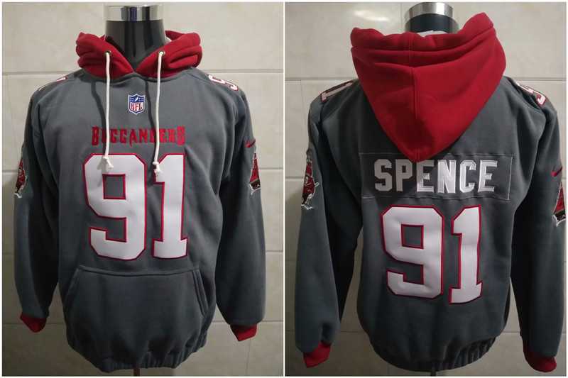 Nike Buccaneers 91 Spence Gray All Stitched Hooded Sweatshirt,We sell and wholesale Nike Buccaneers 91 Spence Gray All Stitched Hooded Sweatshirt on line form chian!